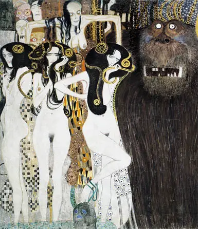 Hostile Forces the Giant Typhoeus Gustav Klimt